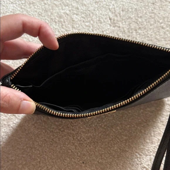 Coach Black Textured Wristlet - Picture 3 of 7